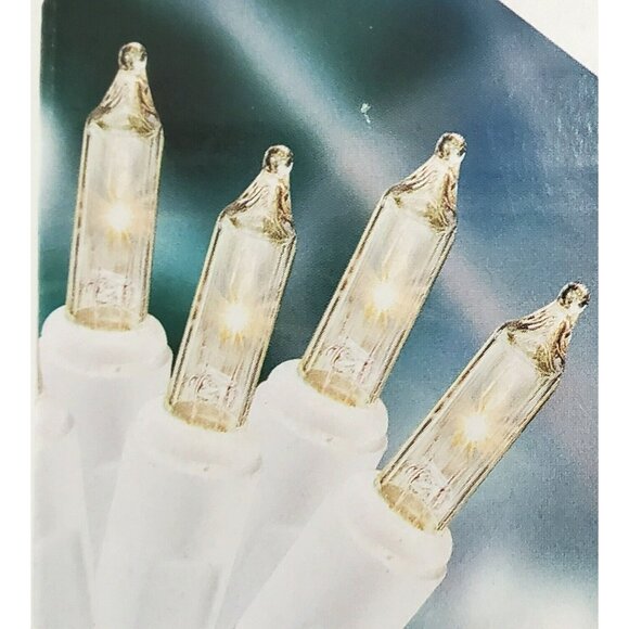 4 New Clear String Lights White Cord 100 Bulbs Wedding Patio Party Christmas - Picture 3 of 7